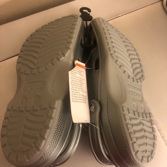 Crocs Metallic Clog gunmetal womens 7 - Picture 4 of 5